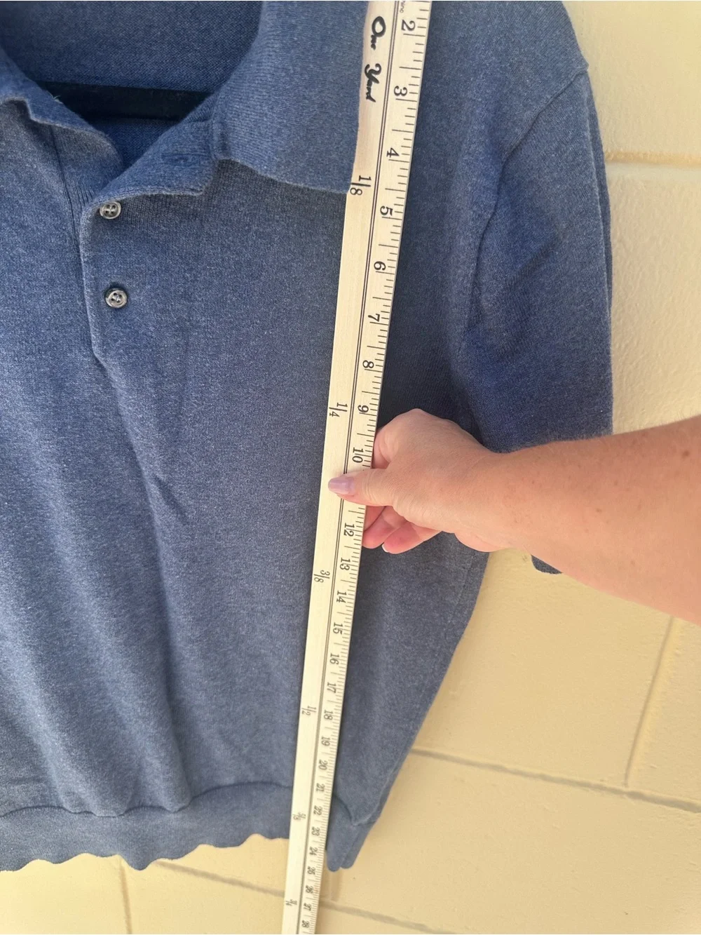 J. Crew Men’s Navy Heather Polo Shirt